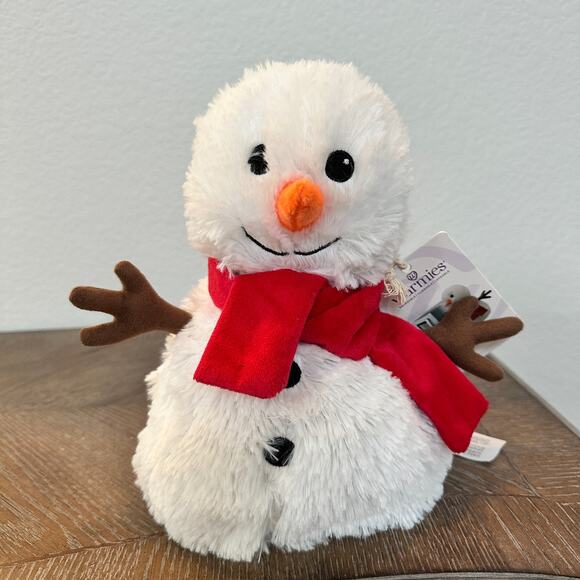 Warmies Snowman Plush Stuffed Animal Toy Microwaveable Scented NEW with Tags - Picture 1 of 8